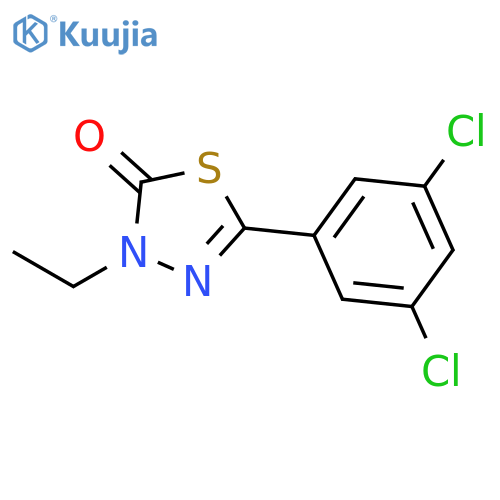 1,3,4-Thiadiazol-2(3H)-one, 5-(3,5-dichlorophenyl)-3-ethyl- structure