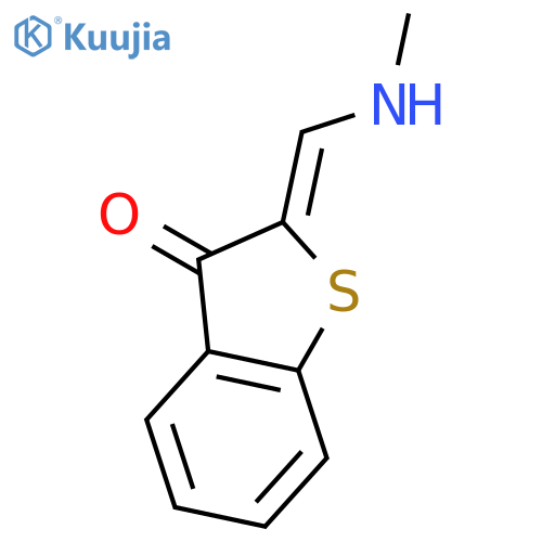Benzo[b]thiophen-3(2H)-one, 2-[(methylamino)methylene]- structure