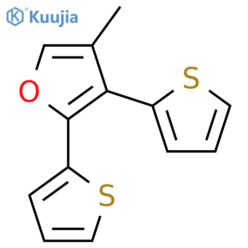 Furan, 4-methyl-2,3-di-2-thienyl- structure