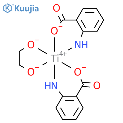 bis(anthranilato-N,O)[ethane-1,2-diolato(2-)-O,O']titanium structure