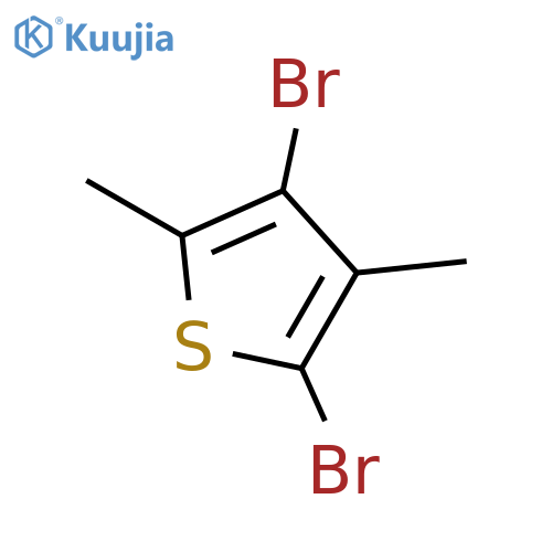 2,4-Dibromo-3,5-dimethylthiophene structure