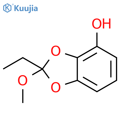 1,3-Benzodioxol-4-ol, 2-ethyl-2-methoxy- structure