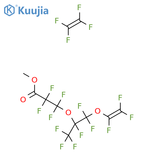 Methyl 2,2,3,3-tetrafluoro-3-[1,1,1,2,3,3-hexafluoro-3-(1,2,2-trifluoroethenoxy)propan-2-yl]oxypropanoate;1,1,2,2-tetrafluoroethene structure