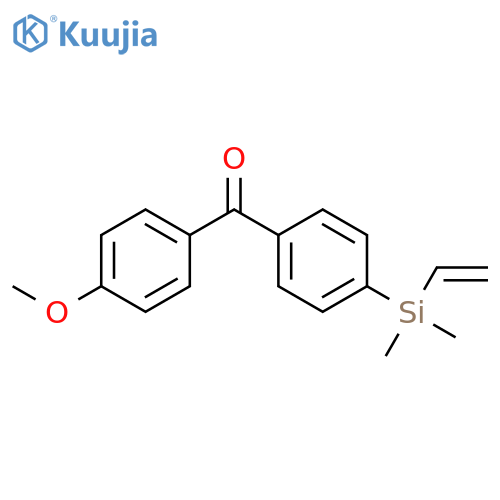 Methanone, [4-(ethenyldimethylsilyl)phenyl](4-methoxyphenyl)- structure
