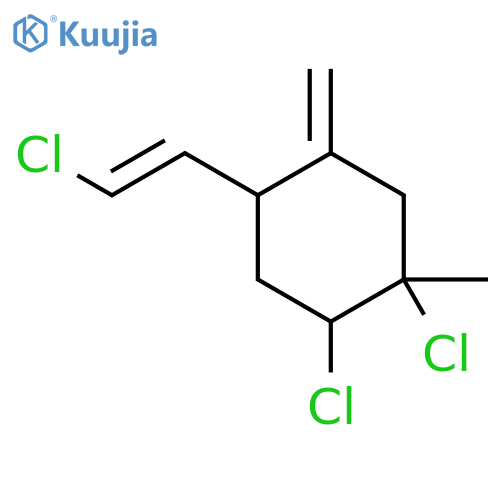 (1R,2S,4S)-1,2-dichloro-4-[(E)-2-chloroethenyl]-1-methyl-5-methylidenecyclohexane structure