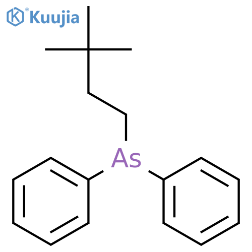 Arsine, (3,3-dimethylbutyl)diphenyl- structure
