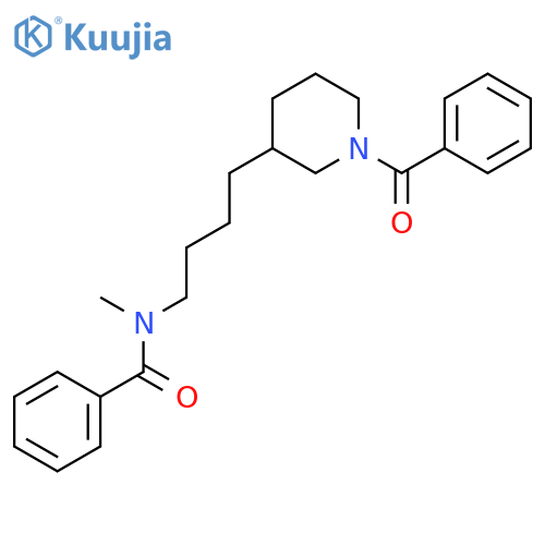 Benzamide,N-[4-(1-benzoyl-3-piperidinyl)butyl]-N-methyl- structure
