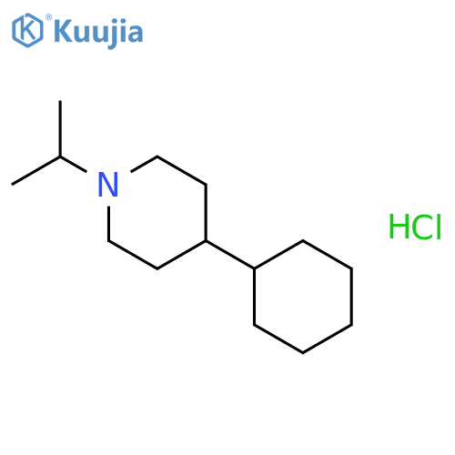 Piperidine,4-cyclohexyl-1-(1-methylethyl)-, hydrochloride (1:1) structure