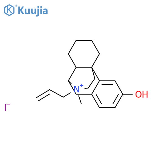 Morphinanium,3-hydroxy-17-methyl-17-(2-propenyl)-, iodide (9CI) structure