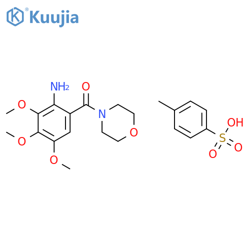 2,3,4-trimethoxy-6-(morpholin-4-ylcarbonyl)aniline 4-methylbenzenesulfonate structure