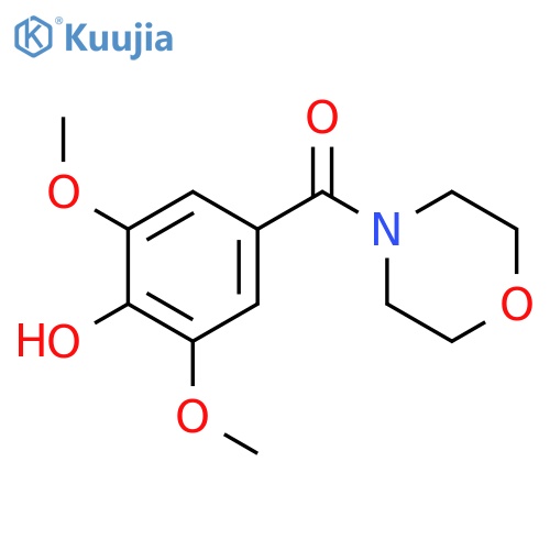 Methanone,(4-hydroxy-3,5-dimethoxyphenyl)-4-morpholinyl- structure
