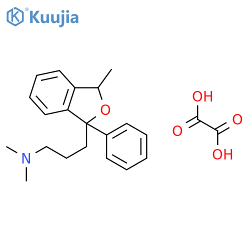 N,N-dimethyl-3-(3-methyl-1-phenyl-1,3-dihydro-2-benzofuran-1-yl)propan-1-amine ethanedioate structure