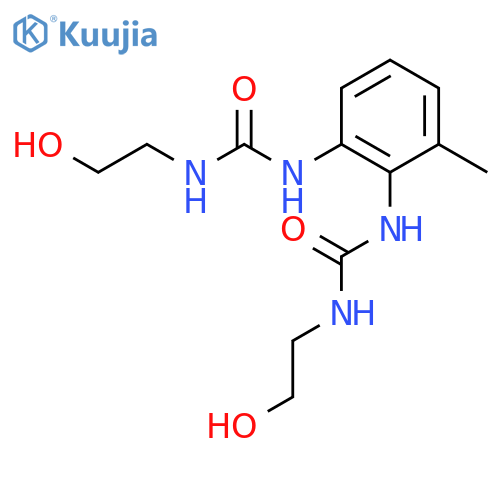 N',N'''-(3-methylbenzene-1,2-diyl)bis[1-(2-hydroxyethyl)urea] structure