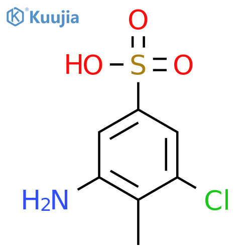 3-amino-5-chloro-4-methylbenzenesulfonic acid structure