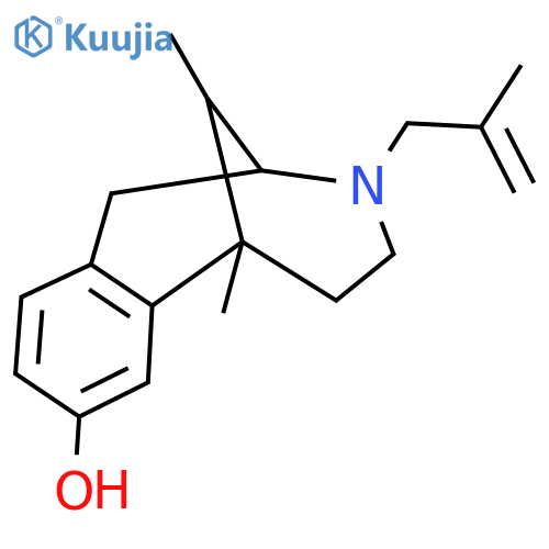 6,11-Dimethyl-1,2,3,4,5,6-hexahydro-3-(2-methyl-2-propenyl)-2,6-methano-3-benzazocin-8-ol structure