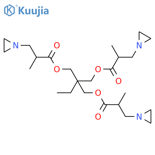 1-Aziridinepropanoicacid, a-methyl-,1,1'-[2-[[3-(1-aziridinyl)-2-methyl-1-oxopropoxy]methyl]-2-ethyl-1,3-propanediyl]ester structure