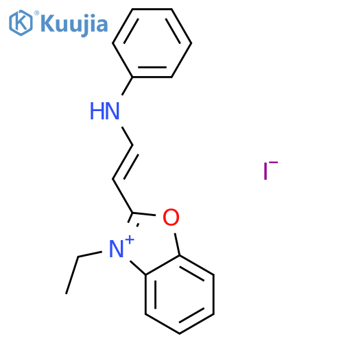 Benzoxazolium,3-ethyl-2-[2-(phenylamino)ethenyl]-, iodide (1:1) structure