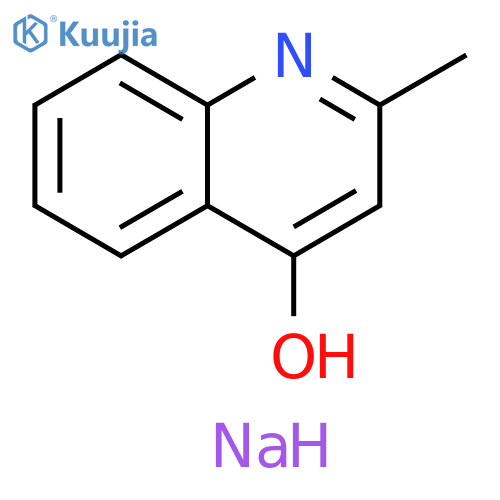 4-Quinolinol, 2-methyl-, sodium salt structure