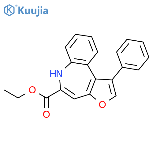 6H-Furo[2,3-d][1]benzazepine-5-carboxylic acid, 1-phenyl-, ethyl ester structure