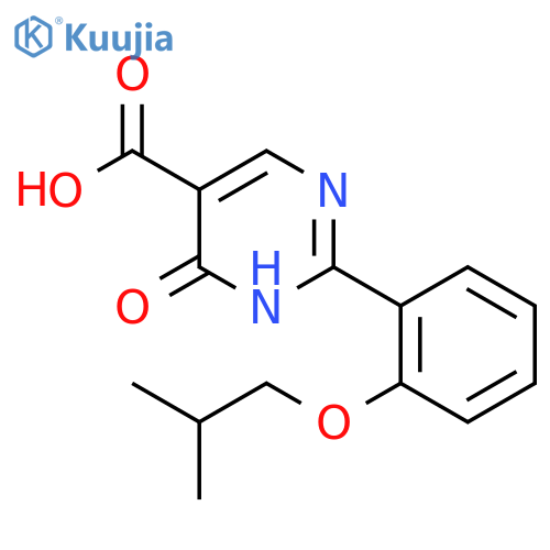 5-Pyrimidinecarboxylicacid, 1,6-dihydro-2-[2-(2-methylpropoxy)phenyl]-6-oxo- structure