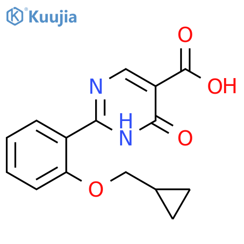5-Pyrimidinecarboxylic acid,2-[2-(cyclopropylmethoxy)phenyl]-1,4-dihydro-4-oxo- structure
