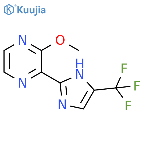 Pyrazine, 2-methoxy-3-[4-(trifluoromethyl)-1H-imidazol-2-yl]- structure