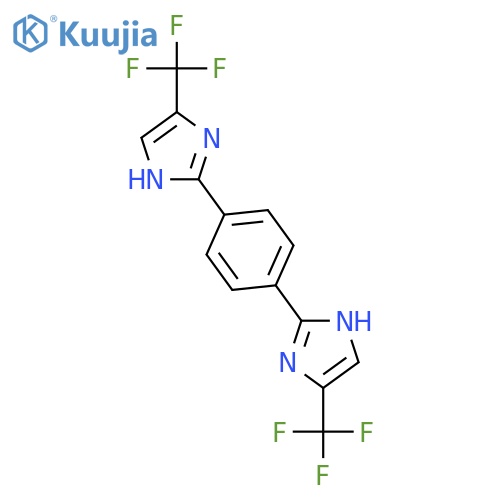 1H-Imidazole, 2,2'-(1,4-phenylene)bis[4-(trifluoromethyl)- structure