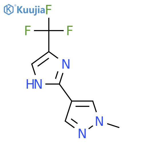 1-methyl-4-4-(trifluoromethyl)-1H-imidazol-2-yl-1H-pyrazole structure