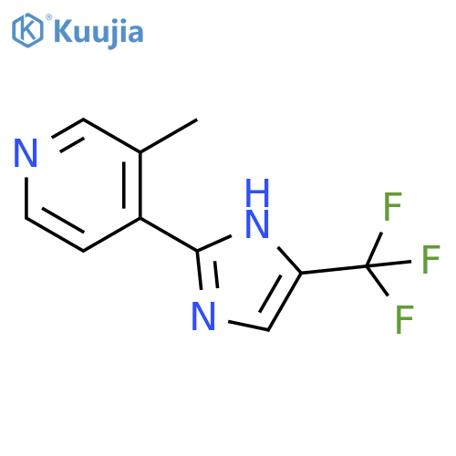 Pyridine, 3-methyl-4-[4-(trifluoromethyl)-1H-imidazol-2-yl]- structure