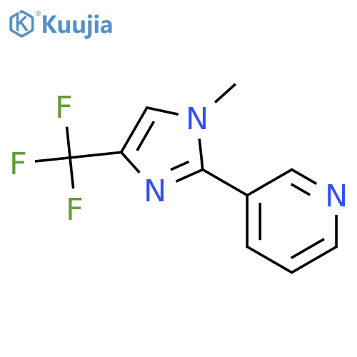 3-(1-Methyl-4-(trifluoromethyl)-1H-imidazol-2-yl)pyridine structure