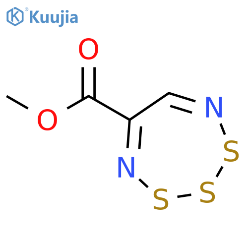 1,2,3,4,7-Trithiadiazepine-5-carboxylic acid, methyl ester structure
