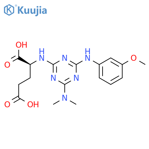 L-Glutamic acid,N-[4-(dimethylamino)-6-[(3-methoxyphenyl)amino]-1,3,5-triazin-2-yl]- structure