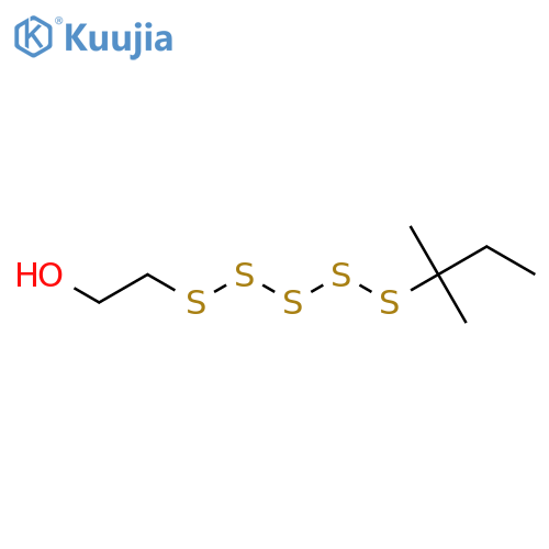 Ethanol, 2-[(1,1-dimethylpropyl)pentathio]- structure