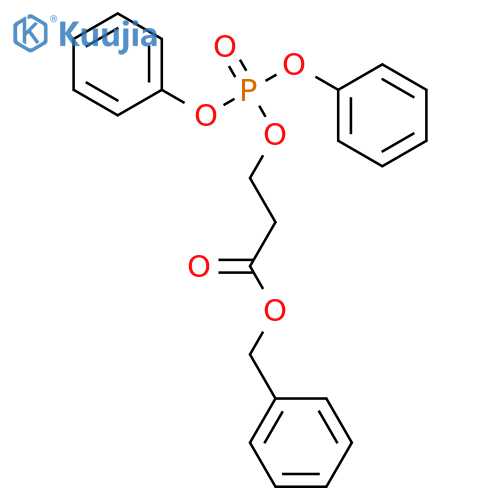 PROPANOIC ACID, 3-[(DIPHENOXYPHOSPHINYL)OXY]-, PHENYLMETHYL ESTER structure