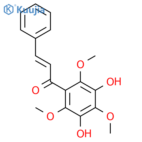 2-PROPEN-1-ONE, 1-(3,5-DIHYDROXY-2,4,6-TRIMETHOXYPHENYL)-3-PHENYL- structure