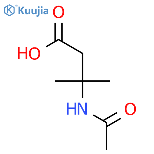 3-acetamido-3-methylbutanoic acid structure