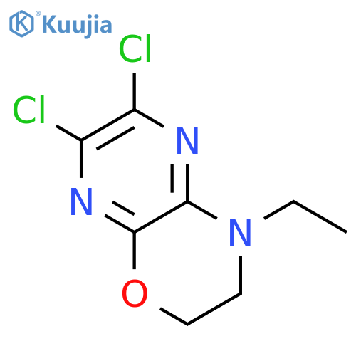 2H-Pyrazino[2,3-b]-1,4-oxazine, 6,7-dichloro-4-ethyl-3,4-dihydro- structure
