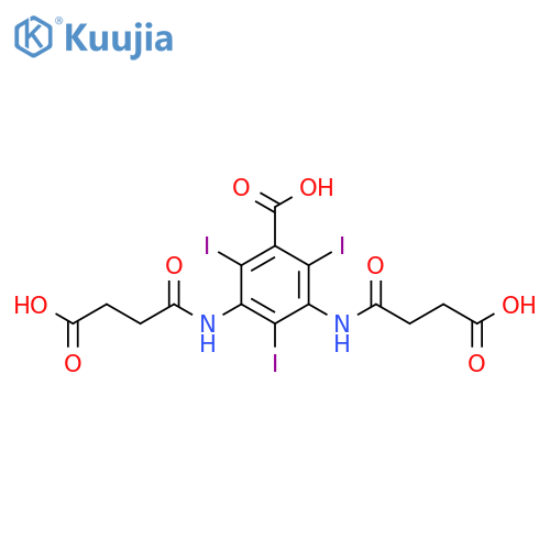 Benzoic acid, 3,5-bis[(3-carboxy-1-oxopropyl)amino]-2,4,6-triiodo- structure