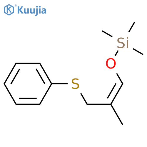 Silane, trimethyl[[2-methyl-3-(phenylthio)-1-propenyl]oxy]-, (Z)- structure