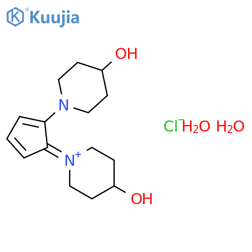Piperidinium,4-hydroxy-1-[2-(4-hydroxy-1-piperidinyl)-2,4-cyclopentadien-1-ylidene]-,chloride, hydrate (1:1:2) structure