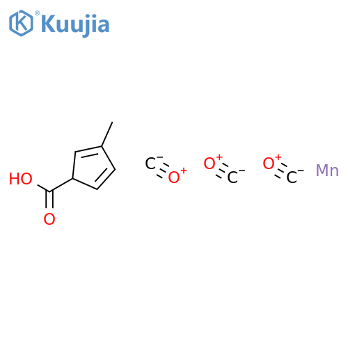 Manganate(1-),tricarbonyl[(1,2,3,4,5-h)-1-carboxylato-3-methyl-2,4-cyclopentadien-1-yl]-, hydrogen (1:1) structure