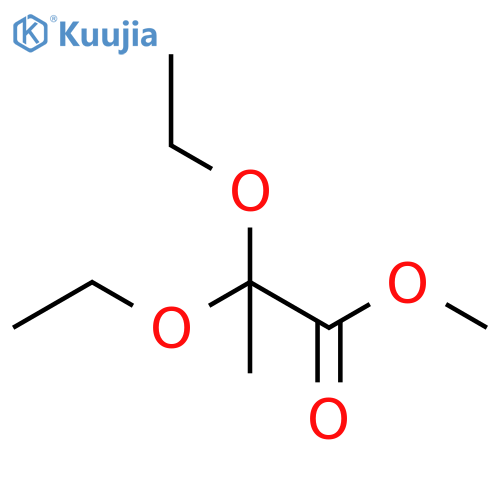 Propanoic acid, 2,2-diethoxy-, methyl ester structure