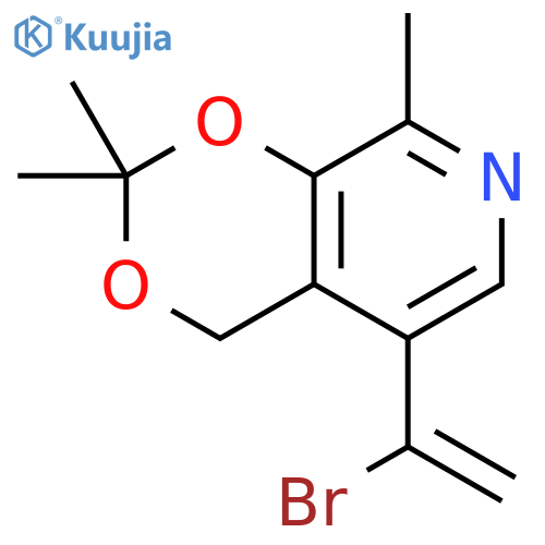 4H-1,3-Dioxino[4,5-c]pyridine, 5-(1-bromoethenyl)-2,2,8-trimethyl- structure