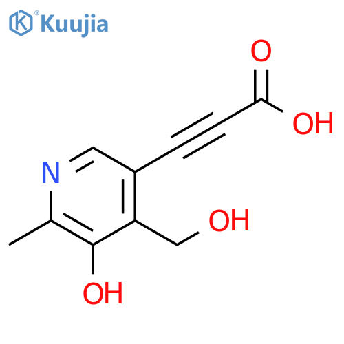 2-Propynoic acid, 3-[5-hydroxy-4-(hydroxymethyl)-6-methyl-3-pyridinyl]- structure