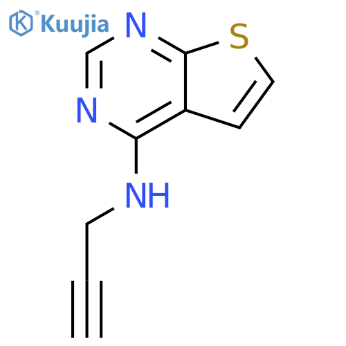 Thieno[2,3-d]pyrimidin-4-amine, N-2-propynyl- structure