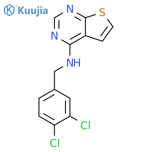 Thieno[2,3-d]pyrimidin-4-amine, N-[(3,4-dichlorophenyl)methyl]- structure
