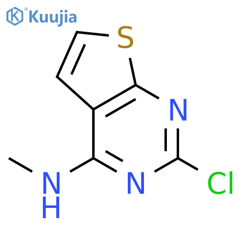 Thieno[2,3-d]pyrimidin-4-amine, 2-chloro-N-methyl- structure
