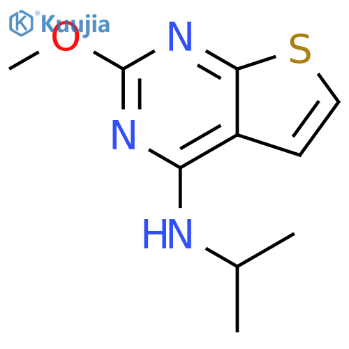 Thieno[2,3-d]pyrimidin-4-amine, 2-methoxy-N-(1-methylethyl)- structure
