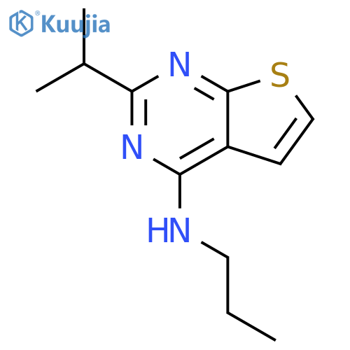 Thieno[2,3-d]pyrimidin-4-amine, 2-(1-methylethyl)-N-propyl- structure