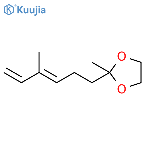 1,3-Dioxolane, 2-methyl-2-[(3E)-4-methyl-3,5-hexadien-1-yl]- structure